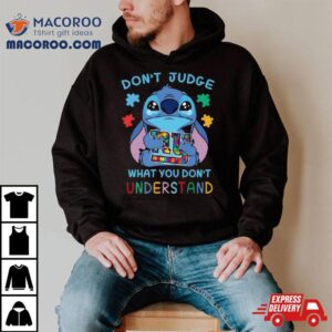 Stitch New York Giants Autism Awareness Don T Judge What You Don T Understand Tshirt