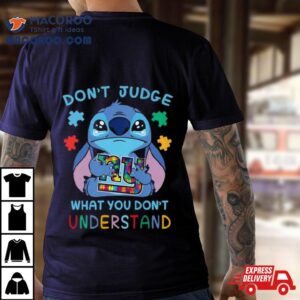 Stitch New York Giants Autism Awareness Don T Judge What You Don T Understand Tshirt