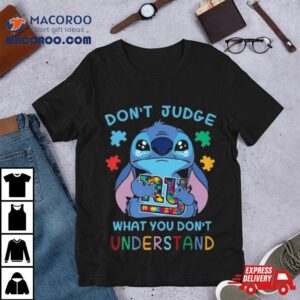 Stitch New York Giants Autism Awareness Don T Judge What You Don T Understand Tshirt