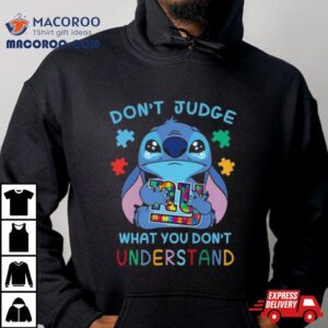 Stitch New York Giants Autism Awareness Don T Judge What You Don T Understand Tshirt