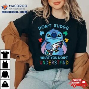 Stitch Philadelphia Eagles Autism Awareness Don Rsquo T Judge What You Don Rsquo T Understand Tshirt