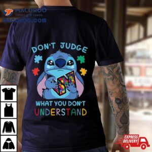 Stitch Washington Commanders Autism Awareness Don’t Judge What You Don’t Understand Shirt