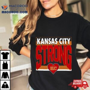 Strong Kansas City Heart Football Shirt