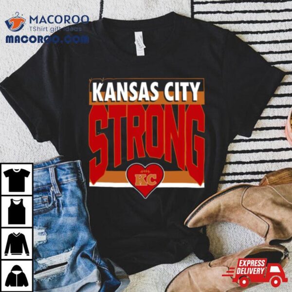 Strong Kansas City Heart Football Shirt