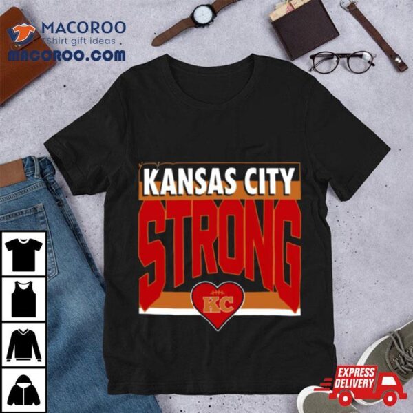 Strong Kansas City Heart Football Shirt