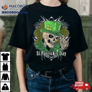 Sugar Skeleton Skull Saint Patricks Day Of Dead Shirt