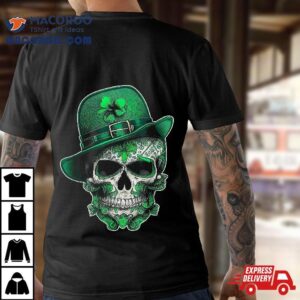 Sugar Skull Saint Patricks Day Of Dead Dia De Los Muertos Tshirt