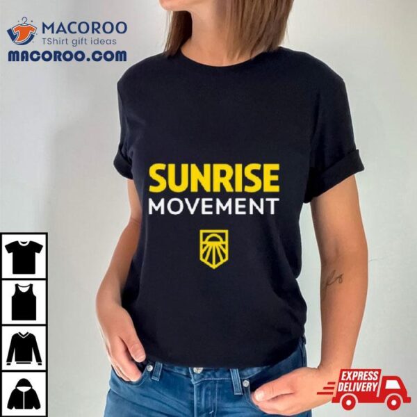 Sunrise Movement Good Job Livable Future Green New Deal Shirt