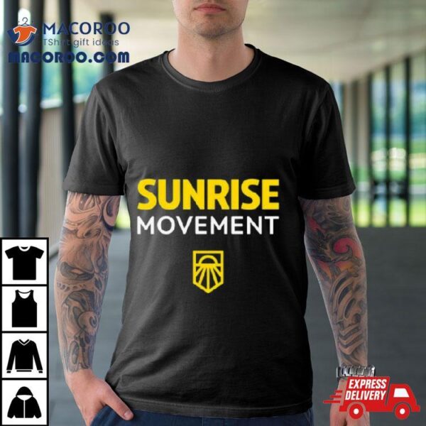 Sunrise Movement Good Job Livable Future Green New Deal Shirt