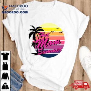 Sunset Coconut Tree Albatross Mothers Day Hot Mom Summer Tshirt