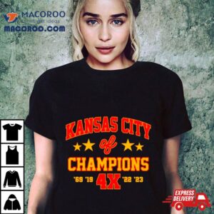 Super Bowl Champions 4x Kansas City Chiefs Shirt