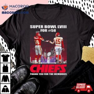 Super Bowl Lviii For Kansas City Chiefs Thank You For The Memories Signatures Tshirt