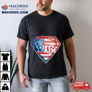 Superman Sports Houston Texans And Texas A M Logo Tshirt