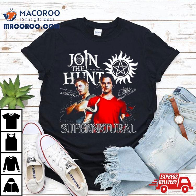 Supernatural Join The Hunt Signatures Shirt Supernatural Join The Hunt Signatures Shirt