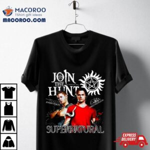 Supernatural Join The Hunt Signatures Shirt 1 Supernatural Join The Hunt Signatures Tshirt