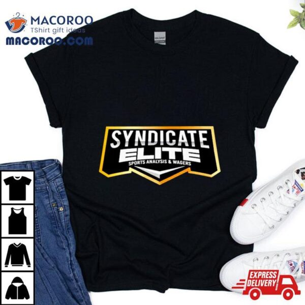 Syndicate Elite Sports Analysis & Wagers Logo Shirt