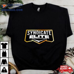 Syndicate Elite Sports Analysis Wagers Logo Tshirt