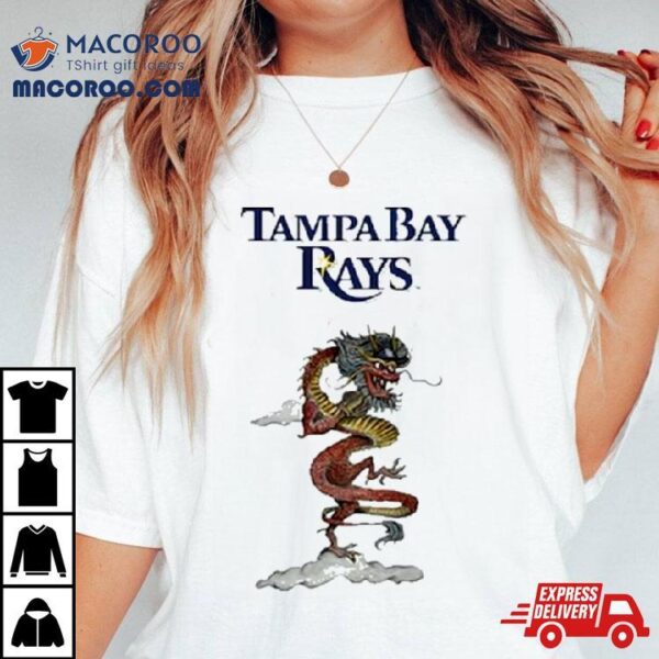 Tampa Bay Rays Tiny Turnip Infant 2024 Year Of The Dragon 3 4 Shirt