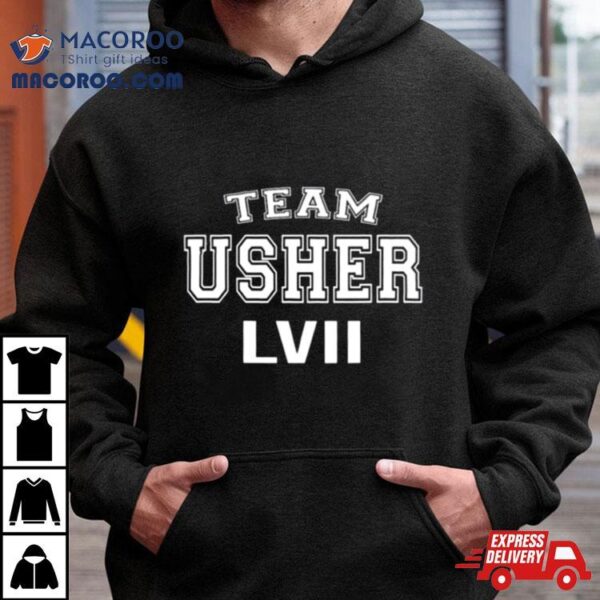 Team Usher Lviii Funny Halftime Football Shirt