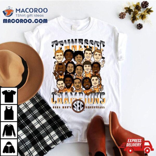 Tennessee Basketball 2024 Sec Champions Team Nil Shirt