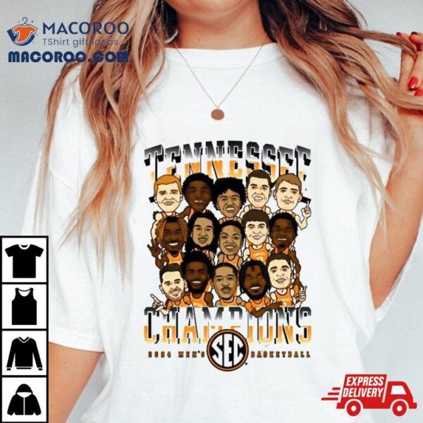 Tennessee Basketball 2024 Sec Champions Team Nil Shirt