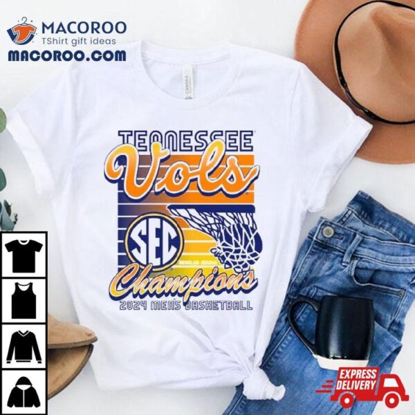 Tennessee Vols Champions 2024 Men’s Basketball Throwback Shirt