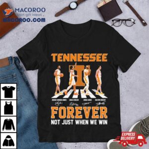 Tennessee Volunteers Men S Basketball Abbey Road Forever Not Just When We Win Signatures Tshirt