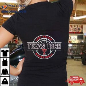 Texas Tech Lady Raiders Embossed Basketball Red Performance T Shirt