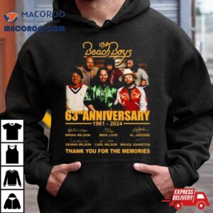 The Beach Boys 63rd Anniversary 1961 2024 Thank You For The Memories Signatures Shirt