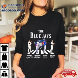 The Blue Jays Abbey Road Roy Halladay Carlos Delgado Joe Carter And Barry Bonds Signatures Tshirt