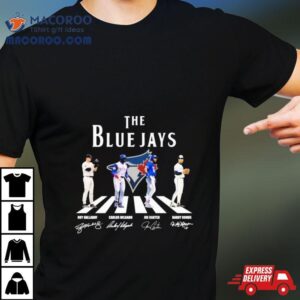 The Blue Jays Abbey Road Roy Halladay Carlos Delgado Joe Carter And Barry Bonds Signatures Tshirt