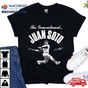 The Generational Juan Soto New York Yankees Mlb Signature Tshirt