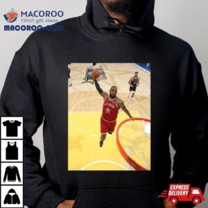The Iconic Dunk Moment Of The King Lebron James In Nba All Star Tshirt