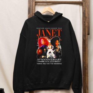 The Janet Jackson Together Again Summer Tour Th Anniversary Thank You For The Memories Signatures Hoodie