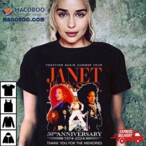 The Janet Jackson Together Again Summer Tour Th Anniversary Thank You For The Memories Signatures Tshirt