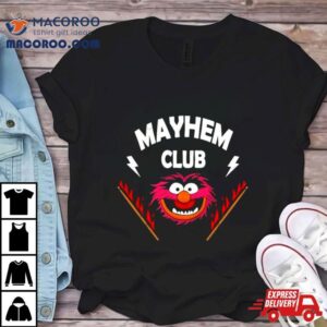 The Muppet Animal Mayhem Club Drum Stick On Fire Shirt