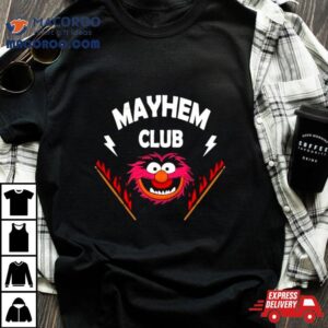 The Muppet Animal Mayhem Club Drum Stick On Fire Shirt