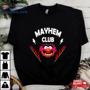 The Muppet Animal Mayhem Club Drum Stick On Fire Tshirt