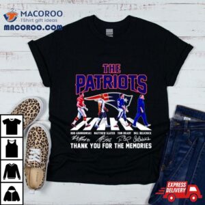 The New England Patriots Thank You For The Memories Abbey Road Signatures Tshirt