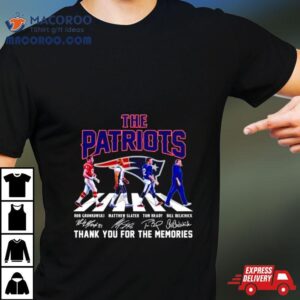 The New England Patriots Thank You For The Memories Abbey Road Signatures Tshirt