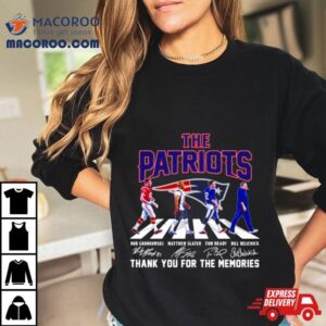 The New England Patriots Thank You For The Memories Abbey Road Signatures Tshirt