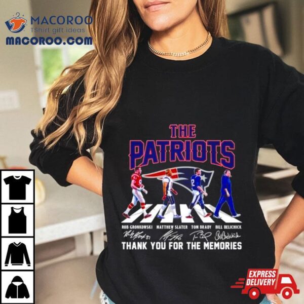 The New England Patriots Thank You For The Memories Abbey Road Signatures Shirt