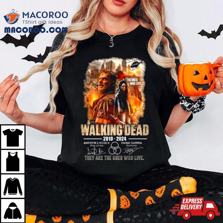 The Ones Who Live The Walking Dead 2010 2024 They Are The Ones Who Live Signatures Shirt The Ones Who Live The Walking Dead 2010 2024 They Are The Ones Who Live Signatures Shirt
