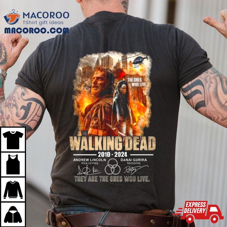 The Ones Who Live The Walking Dead 2010 2024 They Are The Ones Who Live Signatures Shirt The Ones Who Live The Walking Dead 2010 2024 They Are The Ones Who Live Signatures Shirt