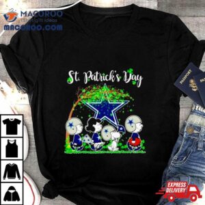 The Peanuts Abbey Road Dallas Cowboys St Patrick S Day Tshirt