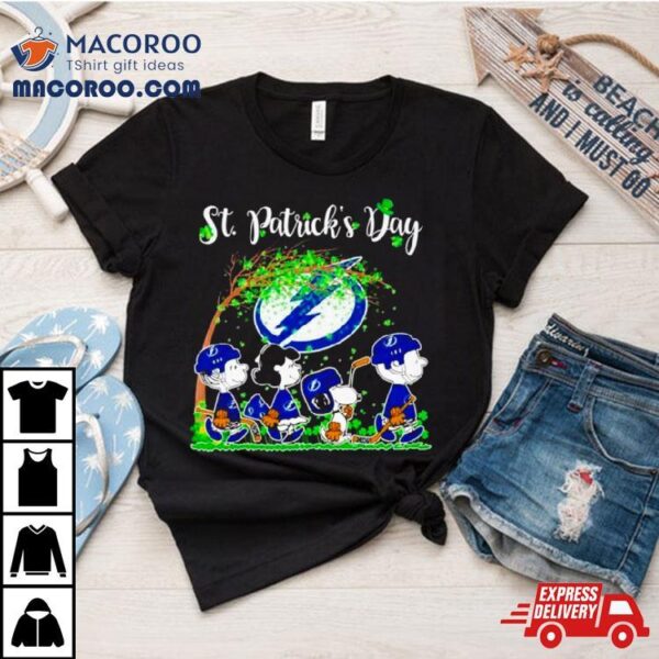 The Peanuts Abbey Road Tampa Bay Lightning St Patrick’s Day Shirt