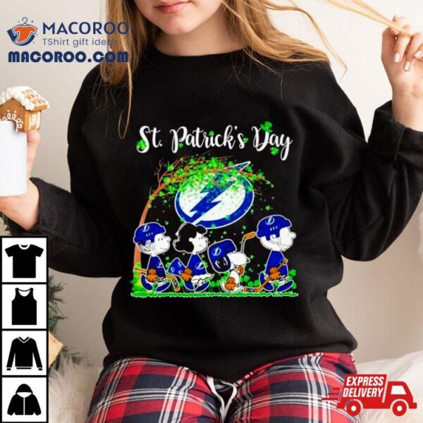 The Peanuts Abbey Road Tampa Bay Lightning St Patrick’s Day Shirt