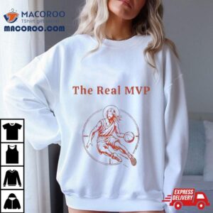 The Real Mvp Funny Jesus Playing Basketball Shirt