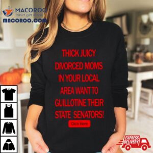 Thick Juicy Divorced Moms Want To Guillotine Their State Senators Tshirt