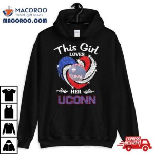 This Girl Love The Uconn Huskies Diamond Heart 2024 Shirt